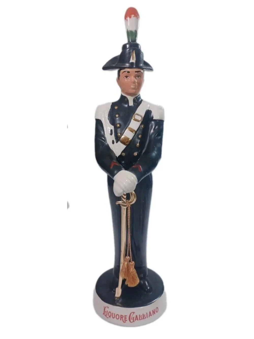 Vintage Ceramic Liquore Galliano Decanter Italian Soldier Coronetti Cunardo 19”